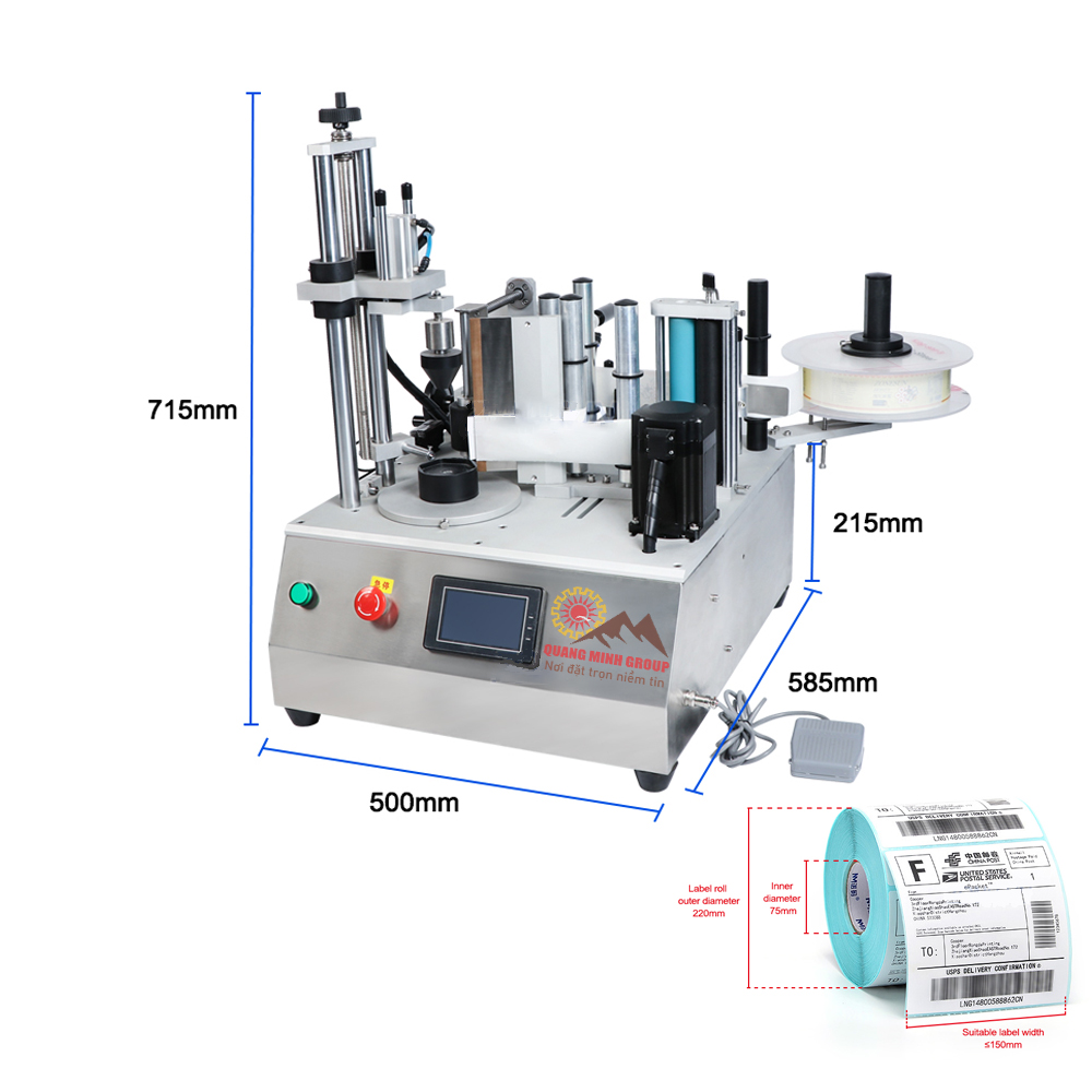 Máy chiết rót dạng ống nhỏ tự động – đầu vòi mini chiết rót 0,5-10ml QMG-ZY-331