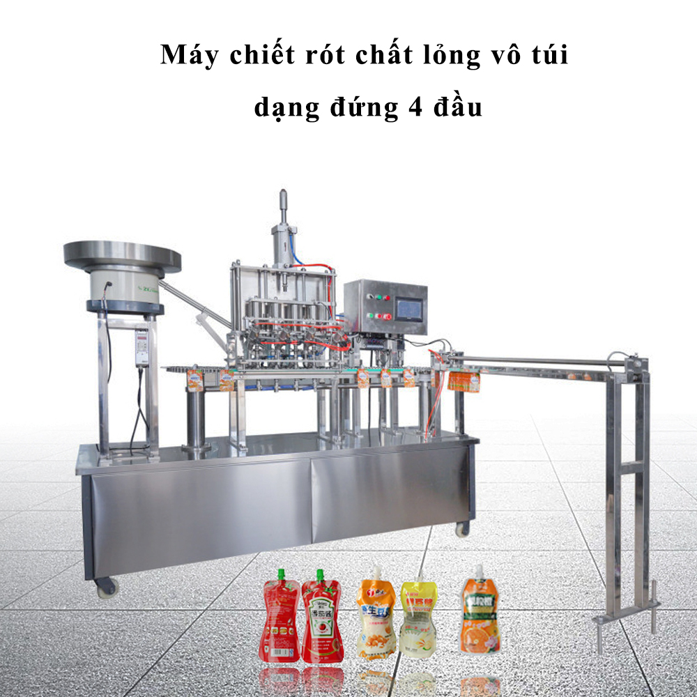 Máy chiết rót dung dịch tự động – Chạy bằng khí nén