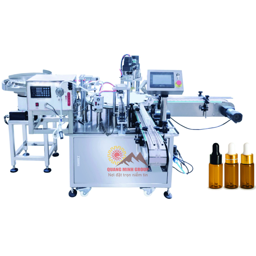 Máy chiết rót tinh dầu mini 1 vòi Bơm nhu động QM-GZL-80