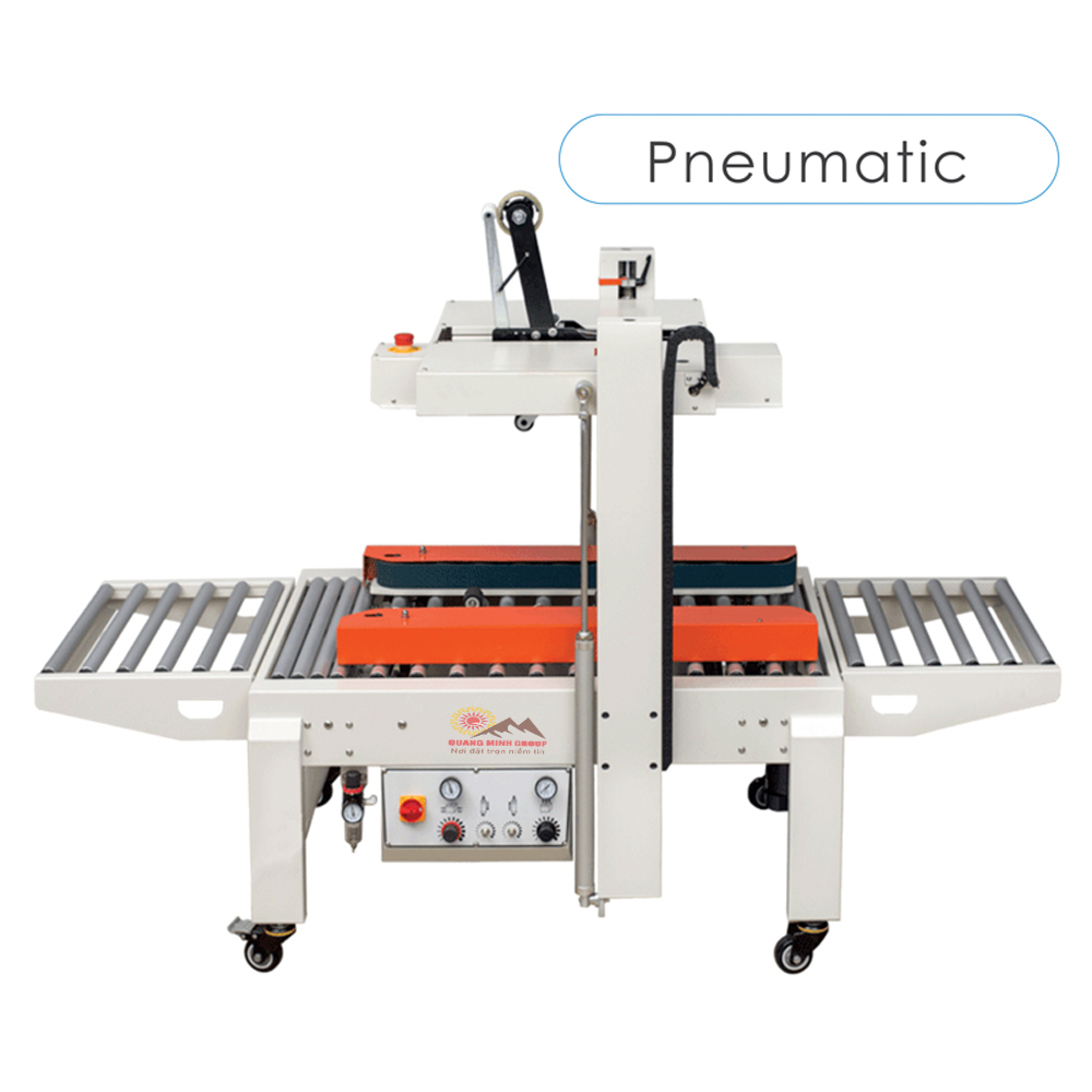 Máy dán băng keo thùng Carton DQFXA6050 (Đai tải Đỉnh và Đáy)