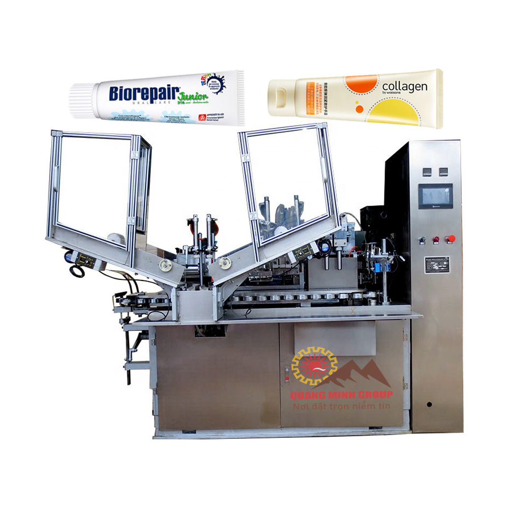 Máy Chiết rót tinh dầu MINI 4 vòi BƠM NHU ĐỘNG tự động QM-FND-4