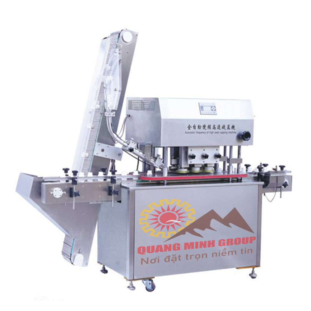 Máy cấp nắp và đóng nắp chai thuỷ tinh – chai nhựa tự động YG-FX 01